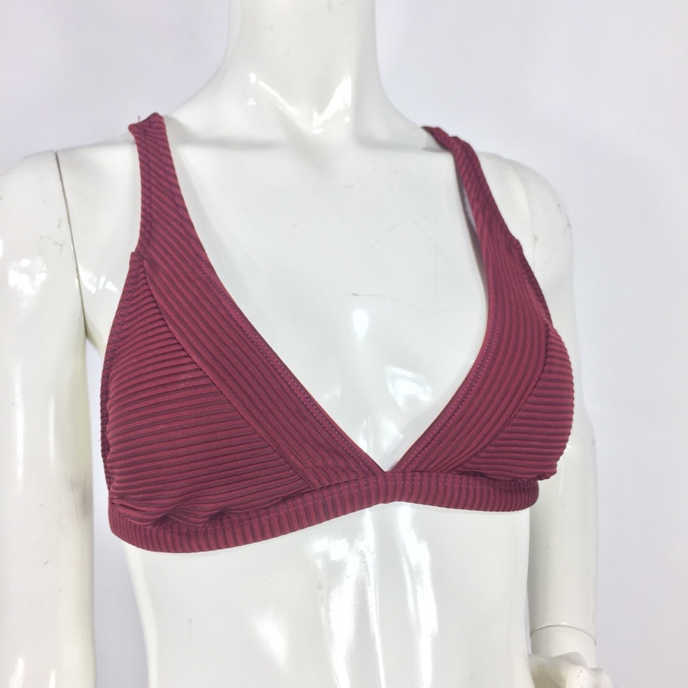 La Blanca Swimwear Cross Back Top Crimson 8 - Picture 7 of 15
